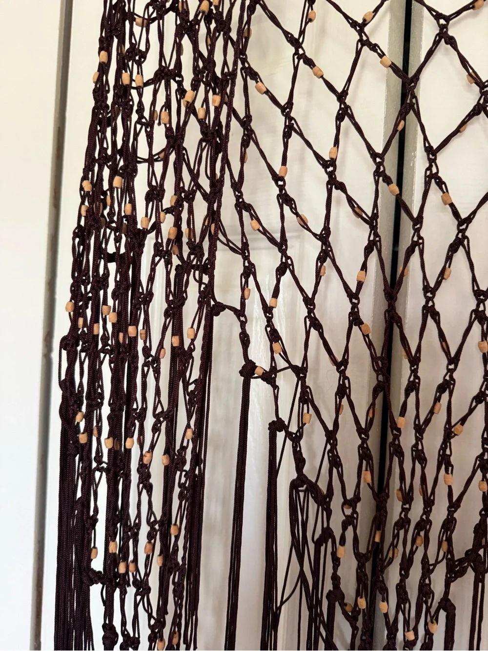 Bohemian Handwoven Beaded Shawl